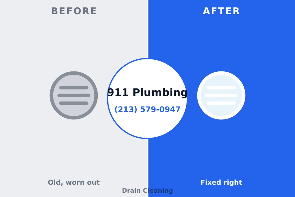 Before and after: plumbing repair Atglen, PA